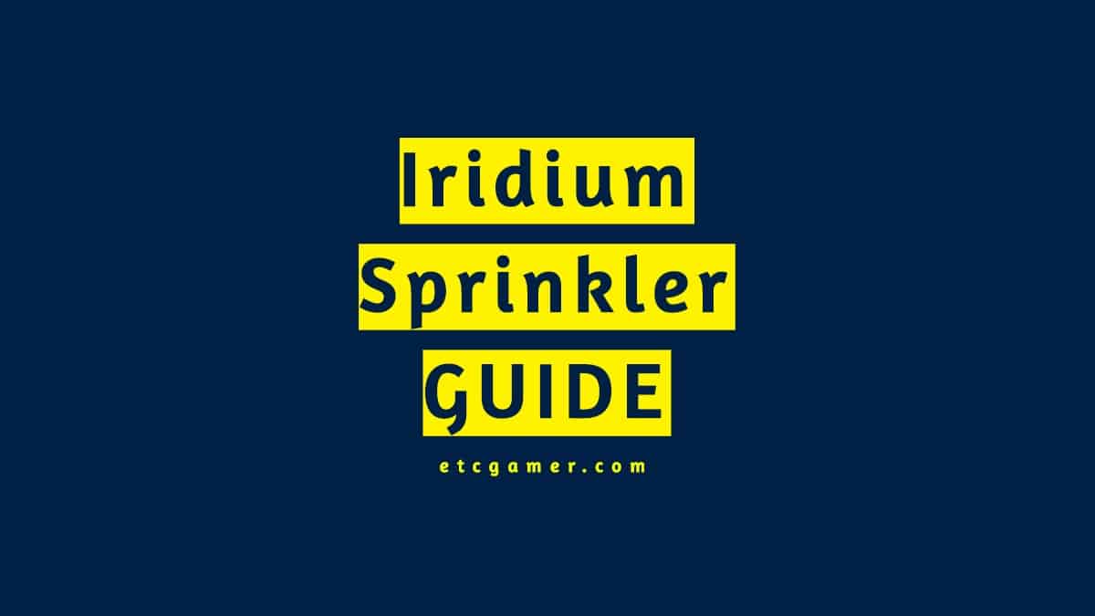 Iridium Sprinkler | Best Layout Guide - Stardew Valley - December 2025