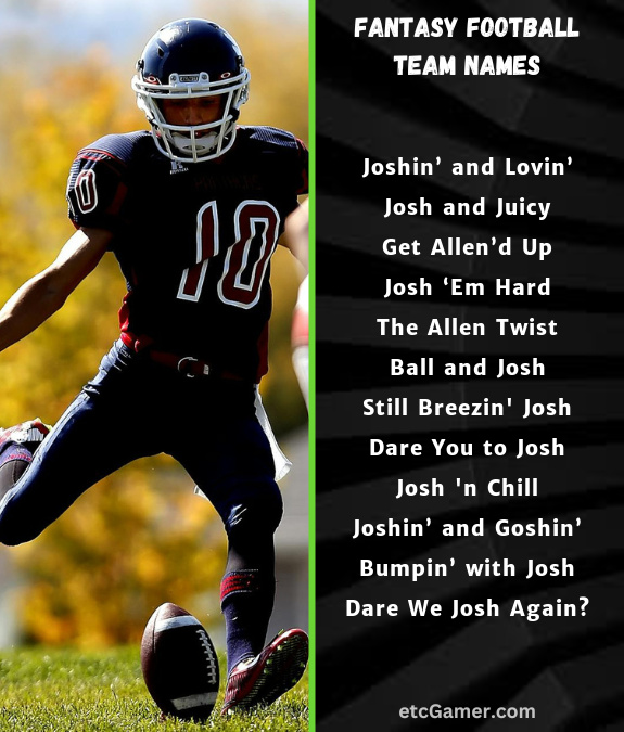 josh allen fantasy names football team nfl 2025