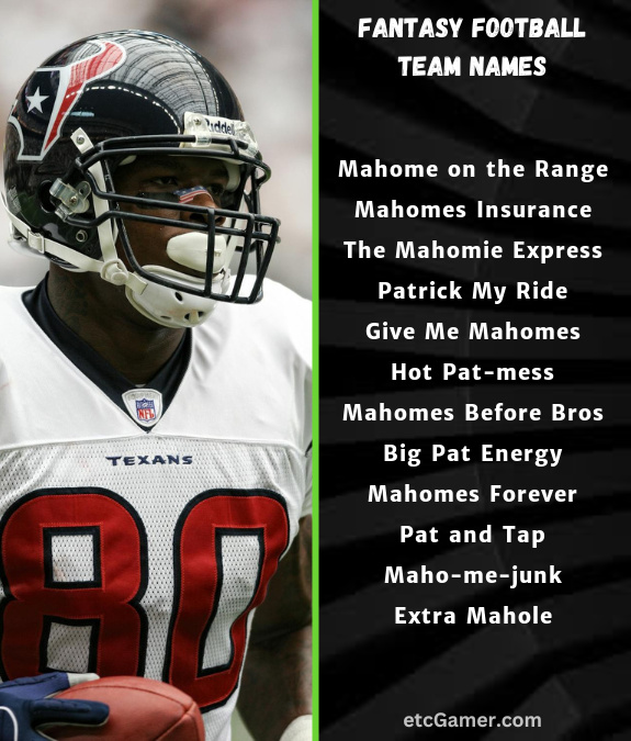 patrick mahomes fantasy names football team nfl 2025