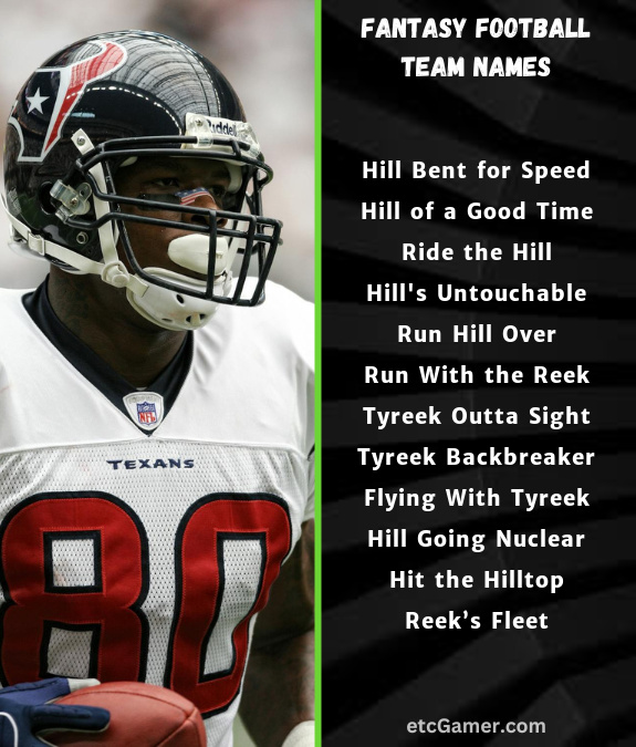 tyreek hill fantasy names football team nfl 2025