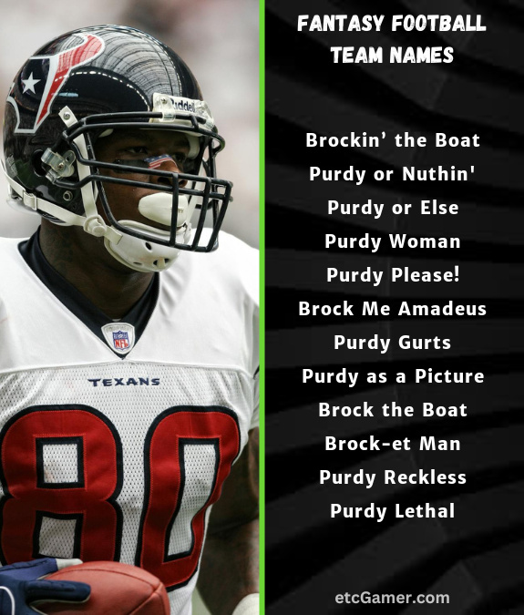 brock purdy fantasy names football team nfl 2025