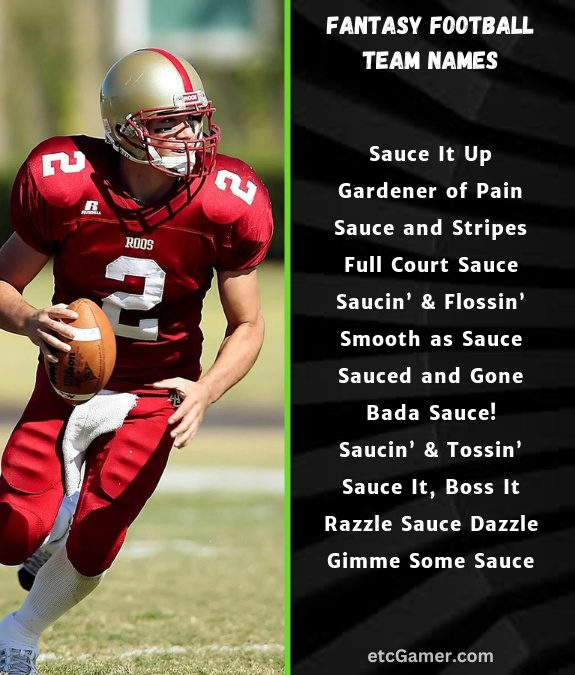 sauce gardner fantasy names football team nfl 2025