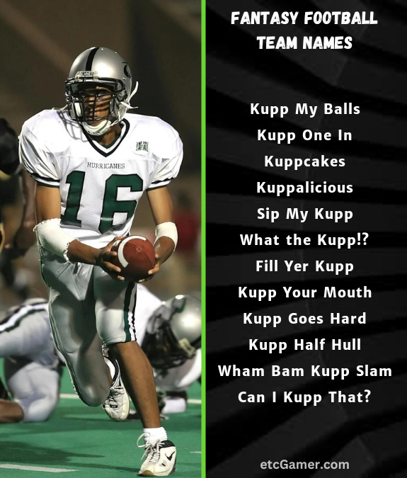 cooper kupp fantasy names football team nfl 2025