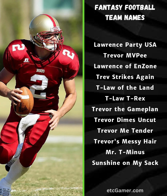 trevor lawrence fantasy names football team nfl 2025