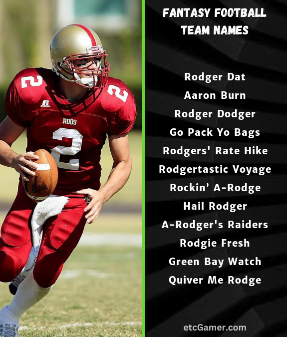 aaron rodgers fantasy names football team nfl 2025