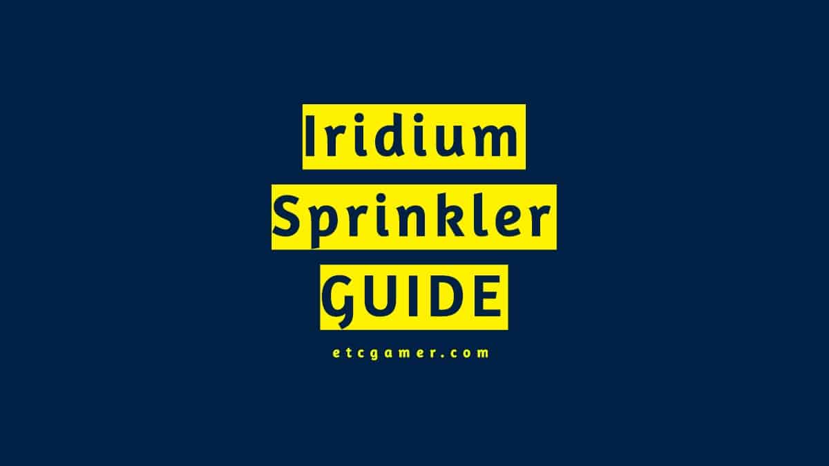 iridium sprinkler