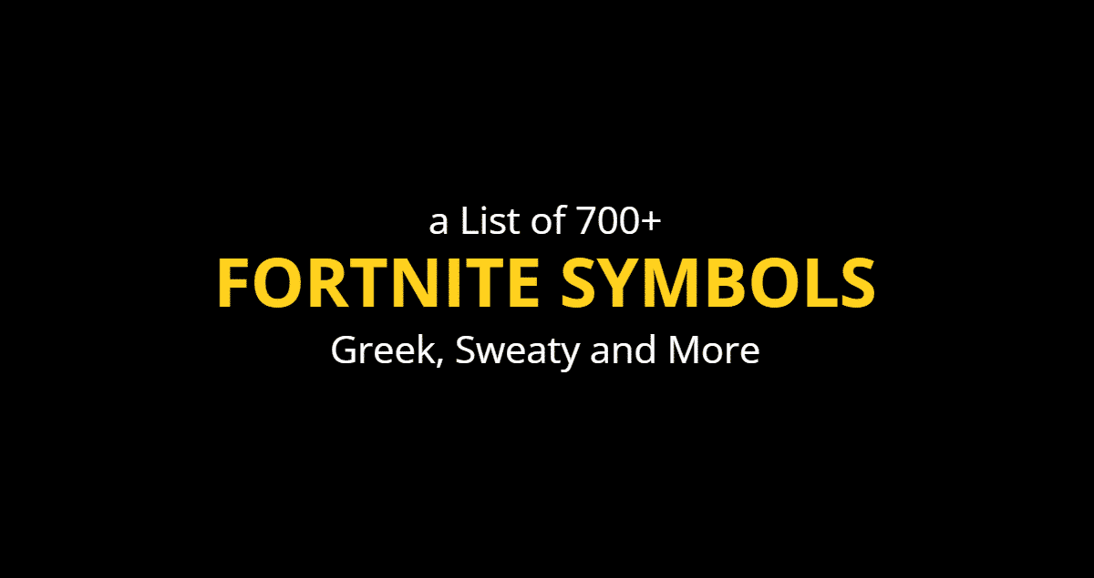 fortnite symbols sweaty greek next to name