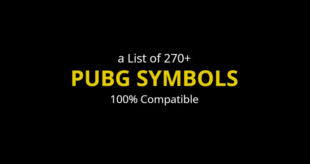 pubg-symbols-a-list-of-stylish-symbols-copy-paste