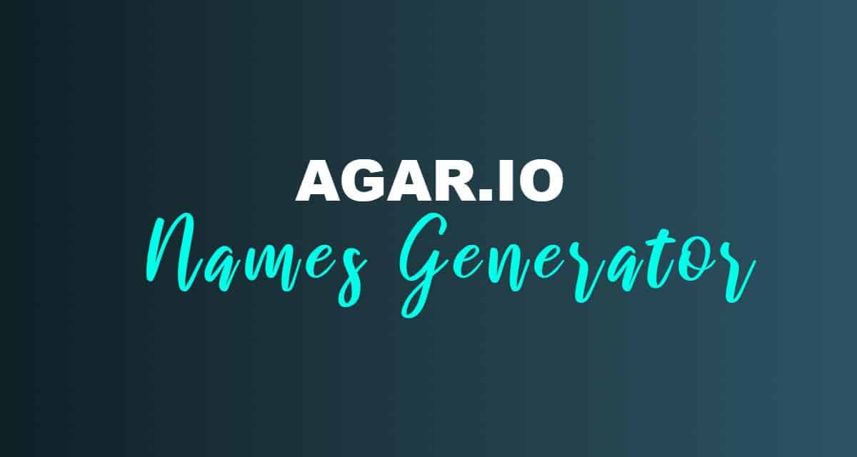 agario names generator
