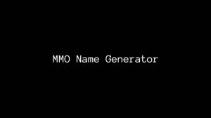 MMO Name Generator – Online Tool by etcGamer
