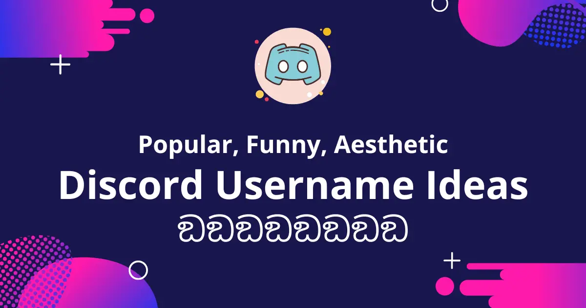 list of 1293 discord username ideas that are funny aesthetic and very popular