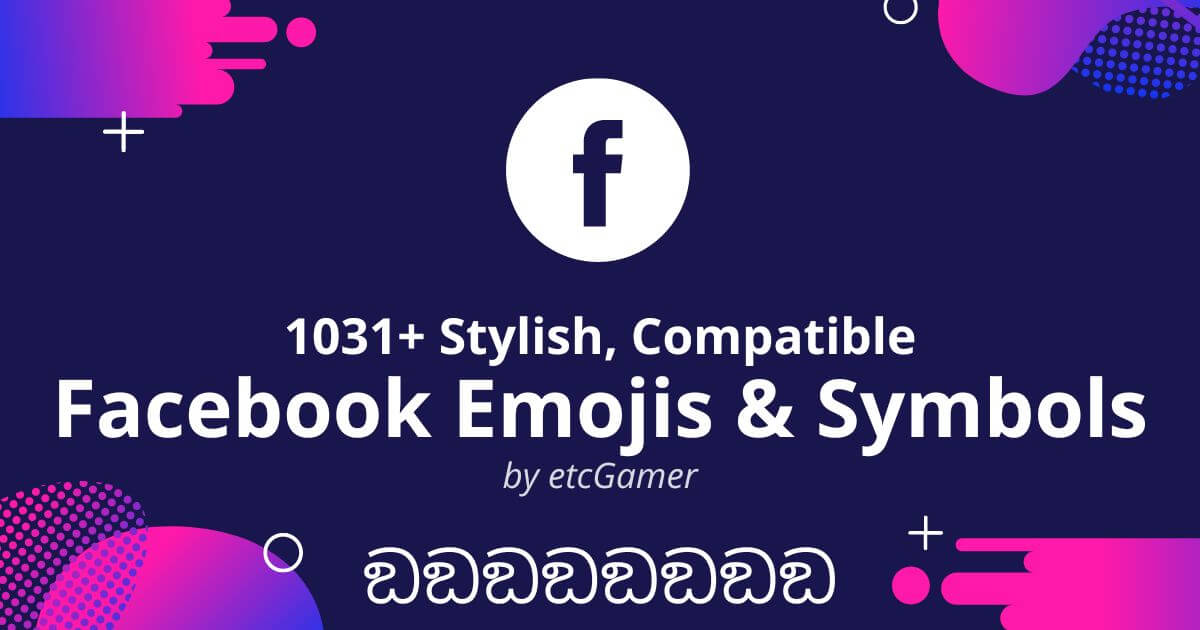 facebook emojis symbols copy paste