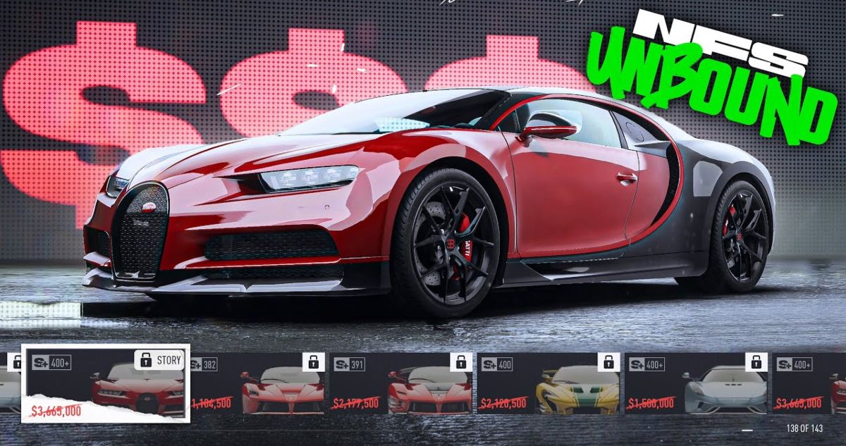 Need for Speed Unbound — Fastest car in each tier