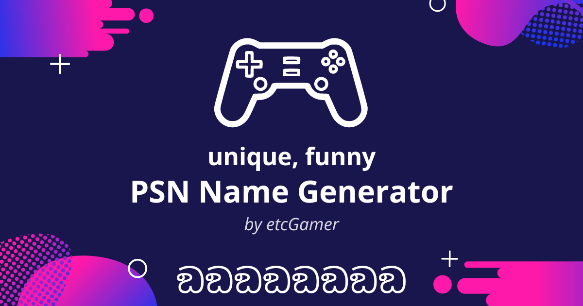 psn name generator