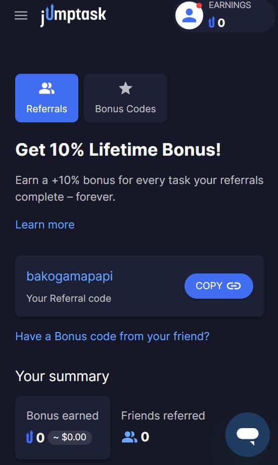 jumptask bonus code