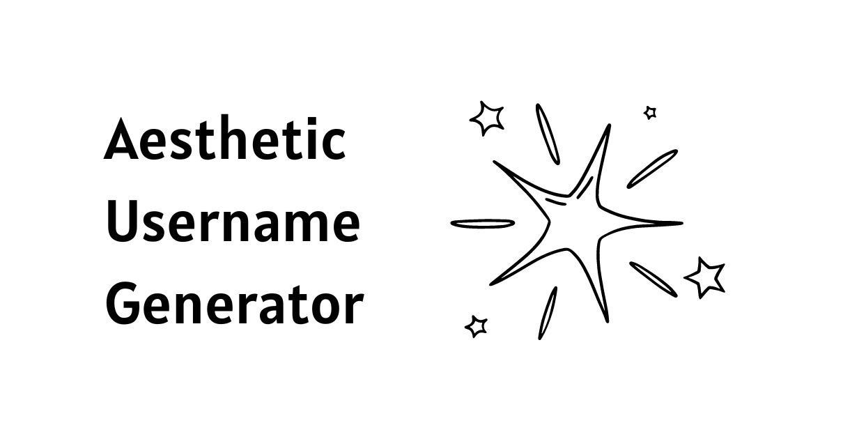 Aesthetic Username generator