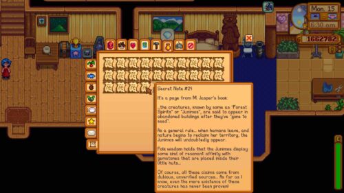 secret note stardew valley