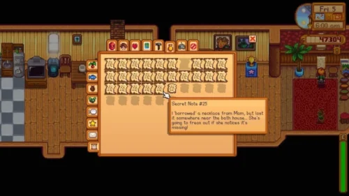 secret note stardew valley