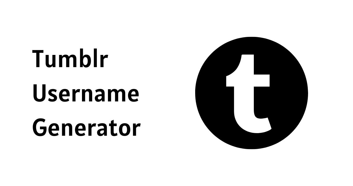 Tumblr username generator