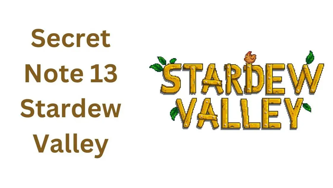 secret note 13 stardew valley