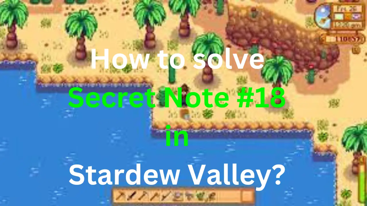 stardew valley secret note 18