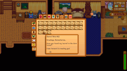 secret note stardew valley