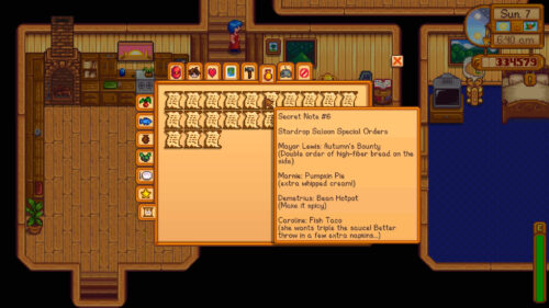 secret note stardew valley