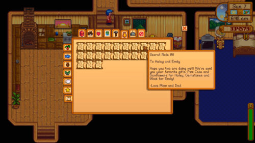 secret note stardew valley