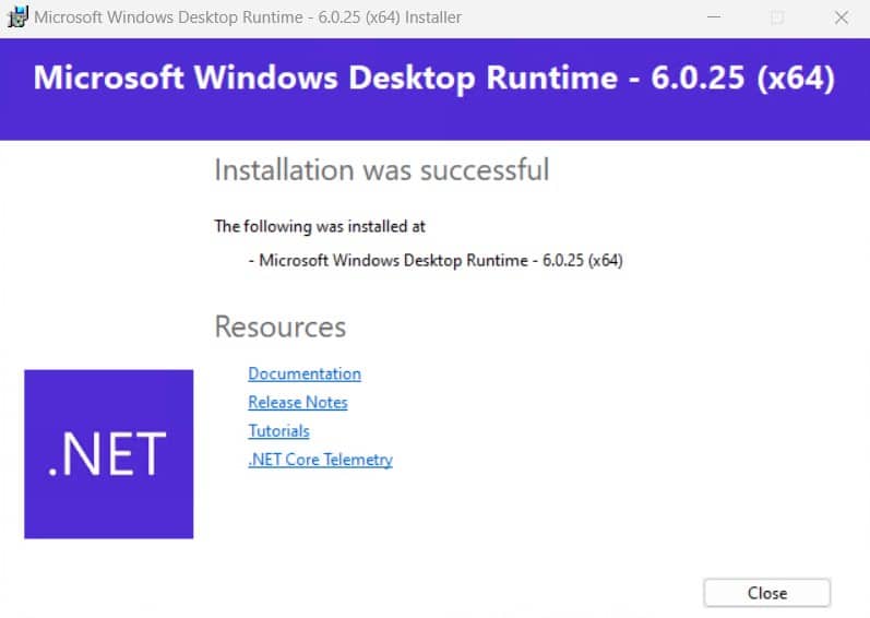 windows desktop runtime