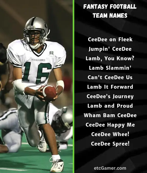 ceedee lamb fantasy names football team nfl 2024