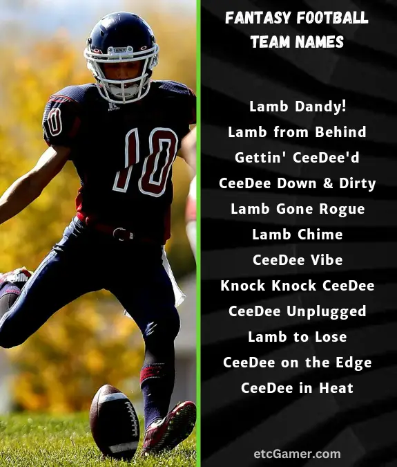 ceedee lamb fantasy names football team nfl 2024