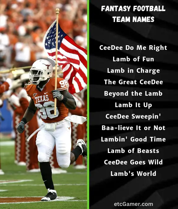 ceedee lamb fantasy names football team nfl 2024