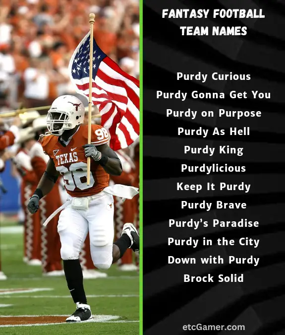 brock purdy fantasy names football team nfl 2024