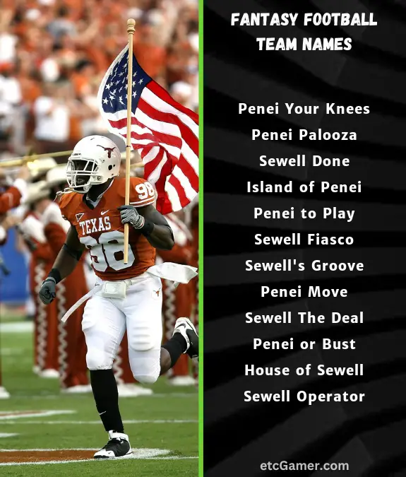 penei sewell fantasy names football team nfl 2024