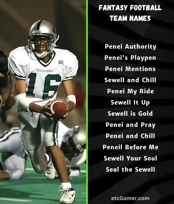 penei sewell fantasy names football team nfl 2024