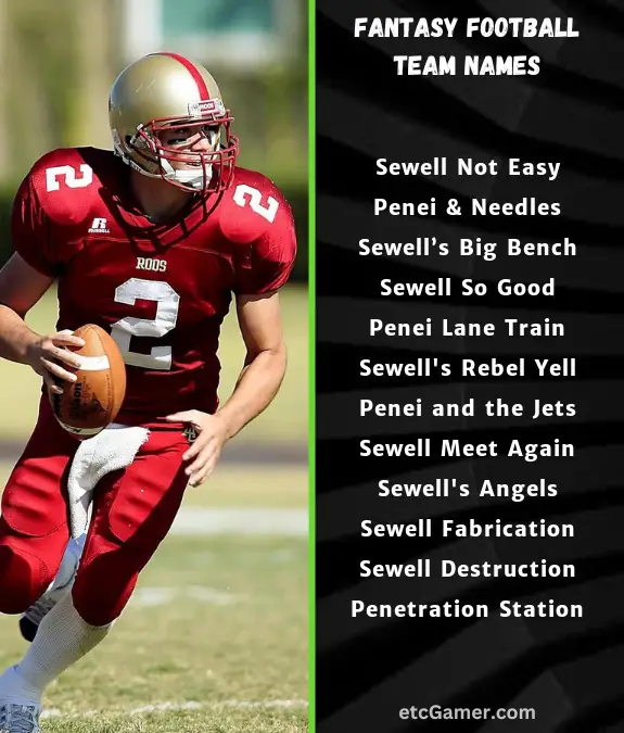 penei sewell fantasy names football team nfl 2024